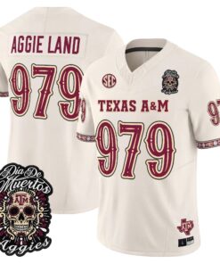 Aggie Land Jersey #979 Texas A&M Aggies Día de los Muertos Vapor Limited All Stitched