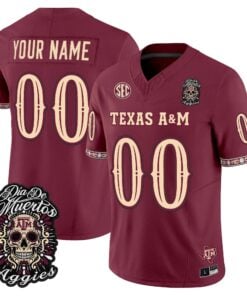 Texas A&M Aggies Día de los Muertos Vapor Limited Custom Jersey - All Stitched