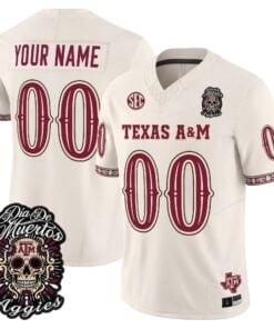 Texas A&M Aggies Día de los Muertos Vapor Limited Custom Jersey - All Stitched