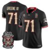 Earnest Greene III Jersey #71 Georgia Bulldogs Día de los Muertos Vapor Limited All Stitched