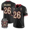 Bulldogs Jersey #26 Georgia Bulldogs Día de los Muertos Vapor Limited All Stitched