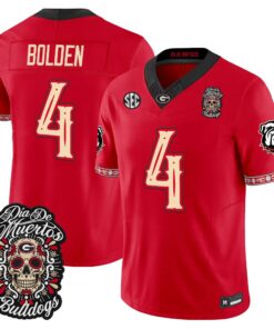 KJ Bolden Jersey #4 Georgia Bulldogs Día de los Muertos Vapor Limited All Stitched
