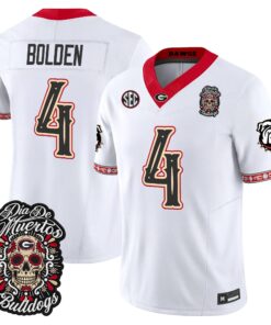 KJ Bolden Jersey #4 Georgia Bulldogs Día de los Muertos Vapor Limited All Stitched