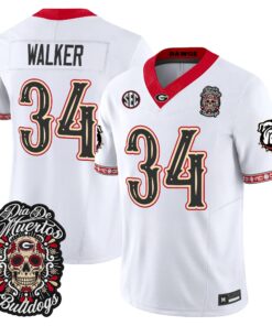 Herschel Walker Jersey #34 Georgia Bulldogs Día de los Muertos Vapor Limited All Stitched