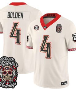 KJ Bolden Jersey #4 Georgia Bulldogs Día de los Muertos Vapor Limited All Stitched