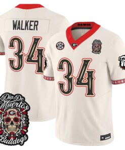Herschel Walker Jersey #34 Georgia Bulldogs Día de los Muertos Vapor Limited All Stitched