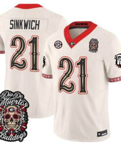 Frank Sinkwich Jersey #21 Georgia Bulldogs Día de los Muertos Vapor Limited All Stitched