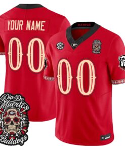 georgia-bulldogs-dia-de-los-muertos-vapor-limited-custom-jersey-all-stitched-02 - Top Wow Design Georgia Bulldogs Día de los Muertos Vapor Limited Custom Jersey - All Stitched
