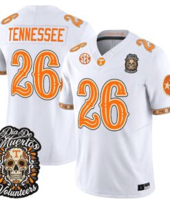 Tennessee Jersey #26 Tennessee Volunteers Día de los Muertos Vapor Limited All Stitched