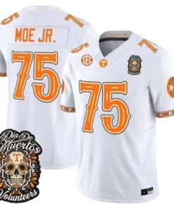 Wendell Moe Jr. Jersey #75 Tennessee Volunteers Día de los Muertos Vapor Limited All Stitched