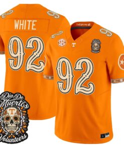 Reggie White Jersey #92 Tennessee Volunteers Día de los Muertos Vapor Limited All Stitched