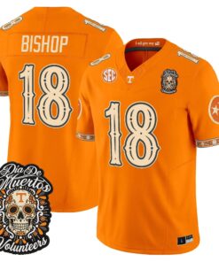 DeSean Bishop Jersey #18 Tennessee Volunteers Día de los Muertos Vapor Limited All Stitched