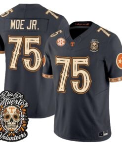 Wendell Moe Jr. Jersey #75 Tennessee Volunteers Día de los Muertos Vapor Limited All Stitched