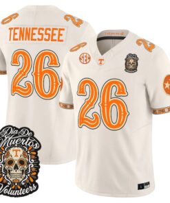 Tennessee Jersey #26 Tennessee Volunteers Día de los Muertos Vapor Limited All Stitched