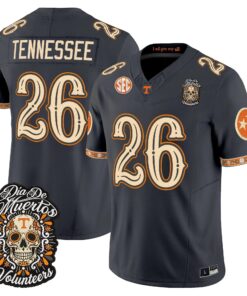 Tennessee Jersey #26 Tennessee Volunteers Día de los Muertos Vapor Limited All Stitched