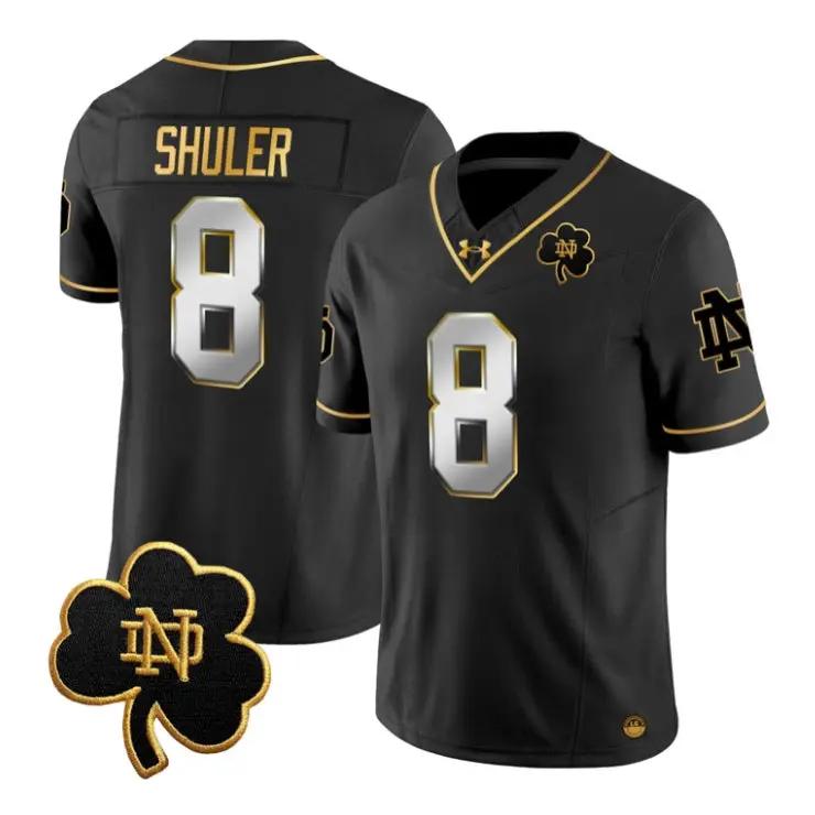 Adon_Shuler_Jersey_8_Notre_Dame_Fighting_Irish_2026_All_Stitched_Black_Limited - Top Wow Design Adon Shuler Jersey #8 Notre Dame Fighting Irish 2026 All Stitched by My Store NCAA Football Jerseys