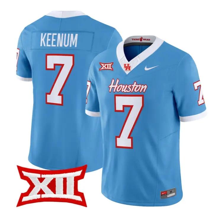 Case_Keenum_Jersey_7_Houston_Cougars_2026_Football_Limited_Stitched_Blue - Top Wow Design Case Keenum Jersey #7 Houston Cougars 2026 Football Limited Stitched by My Store NCAA Football Jerseys