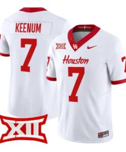 Case_Keenum_Jersey_7_Houston_Cougars_2026_Football_Limited_Stitched_White - Top Wow Design Case Keenum Jersey #7 Houston Cougars 2026 Football Limited Stitched by My Store NCAA Football Jerseys