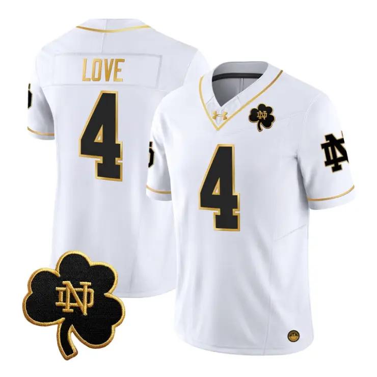 Jeremiyah Love Jersey #4 Notre Dame Fighting Irish 2026 Stitched 4 Jeremiyah Love Jersey #4 Notre Dame Fighting Irish 2026 Stitched by My Store NCAA Football Jerseys