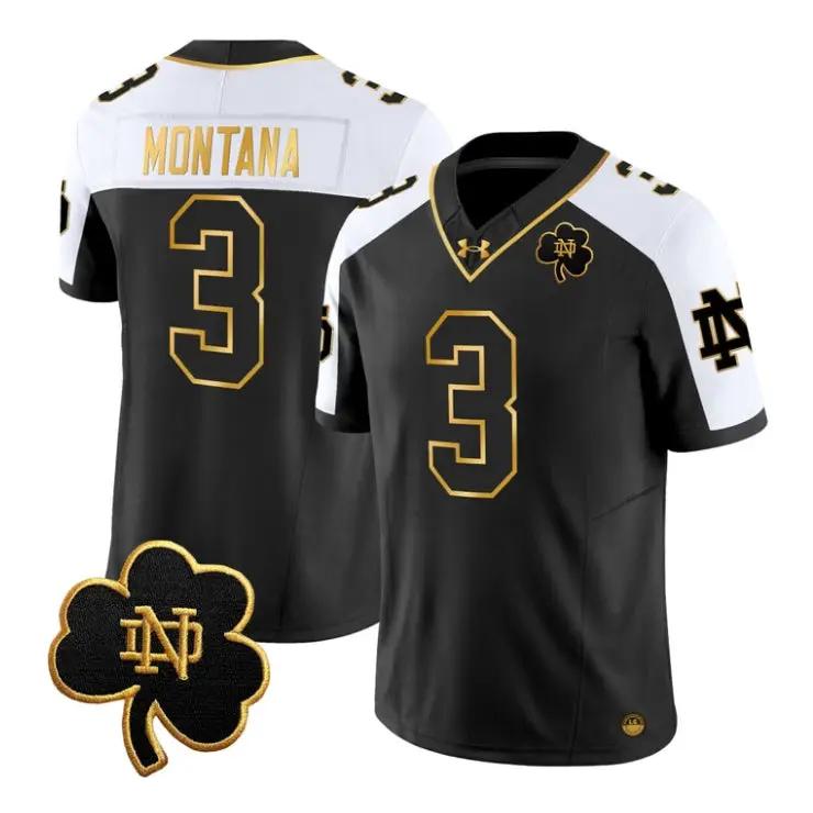 Joe Montana Jersey #3 Notre Dame Fighting Irish 2026 All Stitched by My Store NCAA Football Jerseys