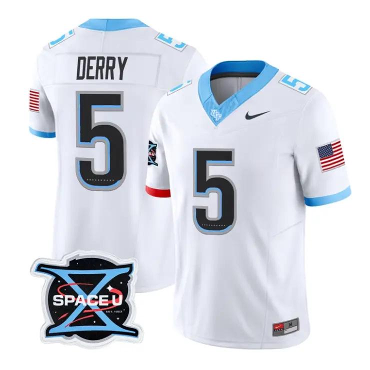 Josh Derry Jersey #5 UCF Knights 2026 Mission X Football Vapor Limited Stitched 1 Josh Derry Jersey #5 UCF Knights 2026 Mission X Football Vapor Limited Stitched by My Store NCAA Football Jerseys