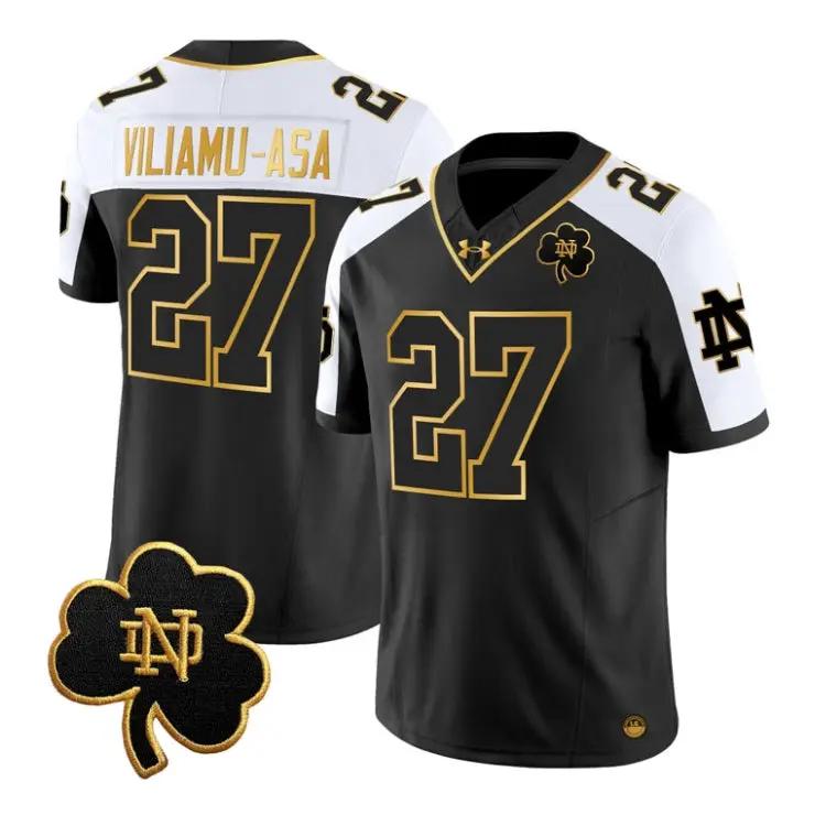 Kyngstonn Viliamu-Asa Jersey #27 Notre Dame Fighting Irish 2026 1 Kyngstonn Viliamu-Asa Jersey #27 Notre Dame Fighting Irish 2026 by My Store NCAA Football Jerseys