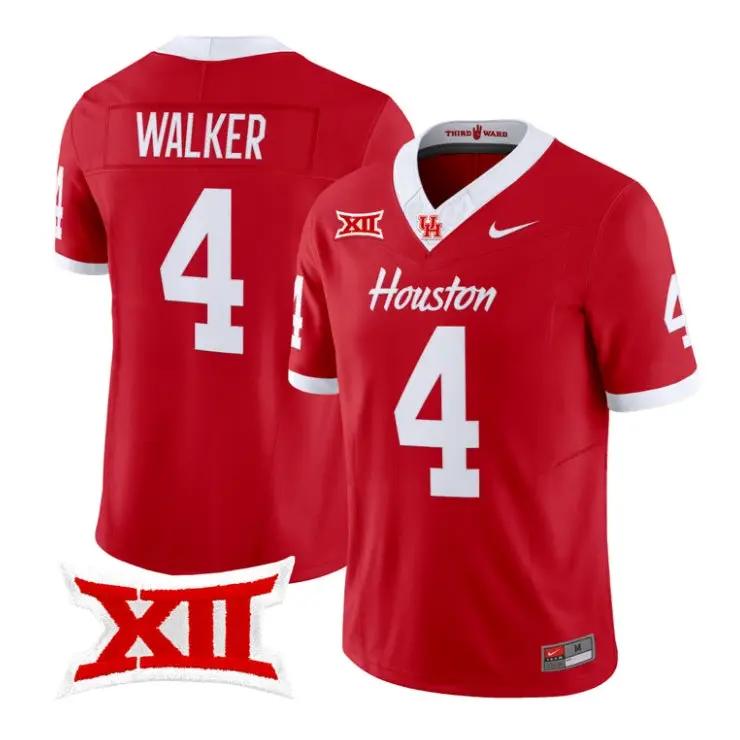 Trent Walker Jersey #4 Houston Cougars 2026 Football Limited Stitched by My Store NCAA Football Jerseys