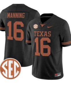 Arch Manning Jersey #16 Texas Longhorns 2026 Vapor Limited Stitched by My Store NCAA Football Jerseys