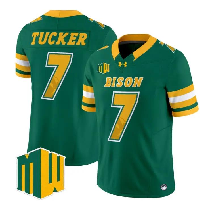 chance-tucker-jersey-7-north-dakota-state-bison-2026-code-green-vapor-01 - Top Wow Design Chance Tucker Jersey #7 North Dakota State Bison 2026 Code Green Vapor Stitched by My Store NCAA Football Jerseys