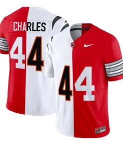 Charles Jersey #44 Ohio State Buckeyes & Cincinnati Bengals Split Vapor Stitched by My Store NCAA Football Jerseys