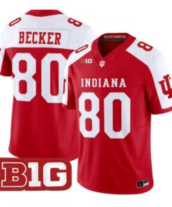 Charlie Becker Jersey #80 Indiana Hoosiers 2026 Vapor All Stitched by My Store NCAA Football Jerseys