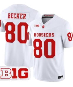 Charlie Becker Jersey #80 Indiana Hoosiers 2026 Vapor All Stitched by My Store NCAA Football Jerseys