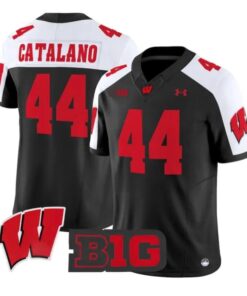 Cooper Catalano Jersey #44 Wisconsin Badgers 2026 Limited Stitched by My Store NCAA Football Jerseys