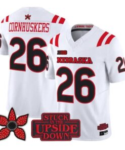 Cornhuskers Jersey #26 Nebraska Cornhuskers 2026 Edition V2 All Stitched by My Store NCAA Football Jerseys