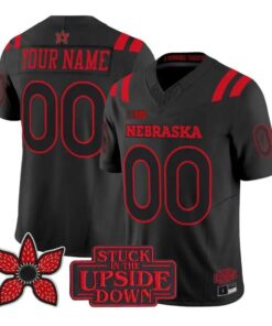 Custom Nebraska Cornhuskers Jersey 2026 Stranger Things Edition Stitched by My Store NCAA Football Jerseys
