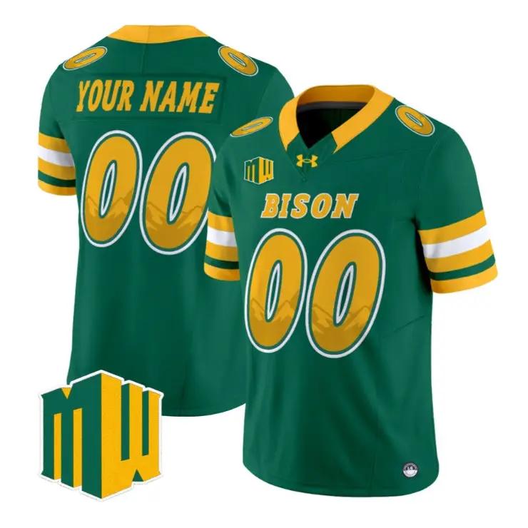 custom-north-dakota-state-bison-name-and-number-2026-code-green-limited-01 - Top Wow Design Custom North Dakota State Bison Name and Number 2026 Code Green Limited Stitched by My Store NCAA Football Jerseys
