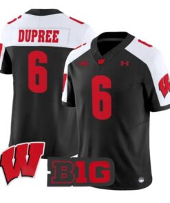 Darrion Dupree Jersey #6 Wisconsin Badgers 2026 Limited All Stitched by My Store NCAA Football Jerseys