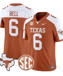 dia-bell-jersey-6-texas-longhorns-2026-vapor-limited-all-stitched-03 - Top Wow Design Dia Bell Jersey #6 Texas Longhorns 2026 Vapor Limited All Stitched by My Store NCAA Football Jerseys
