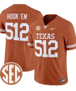 Hook 'Em Jersey #512 Texas Longhorns 2026 Football Limited Stitched by My Store NCAA Football Jerseys