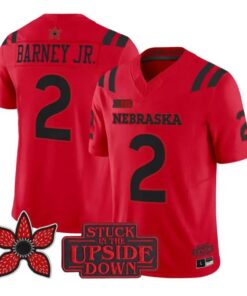 Jacory Barney Jr Jersey #2 Nebraska Cornhuskers 2026 Vapor V2 All Stitched by My Store NCAA Football Jerseys