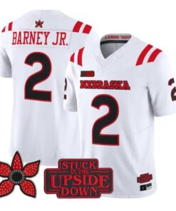 Jacory Barney Jr Jersey #2 Nebraska Cornhuskers 2026 Vapor V2 All Stitched by My Store NCAA Football Jerseys