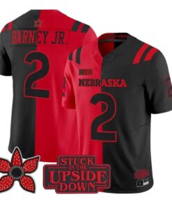 Jacory Barney Jr Jersey #2 Nebraska Cornhuskers 2026 Vapor V2 All Stitched by My Store NCAA Football Jerseys