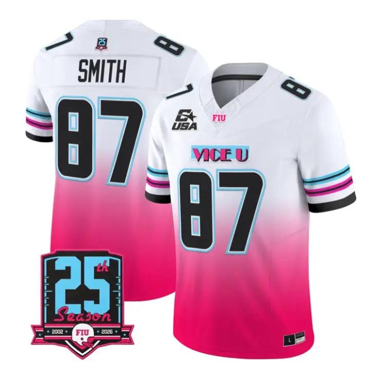jonnu-smith-jersey-87-florida-international-panthers-2026-pink-vice-01 - Top Wow Design Jonnu Smith Jersey #87 Florida International Panthers 2026 Pink Vice Stitched by My Store NCAA Football Jerseys