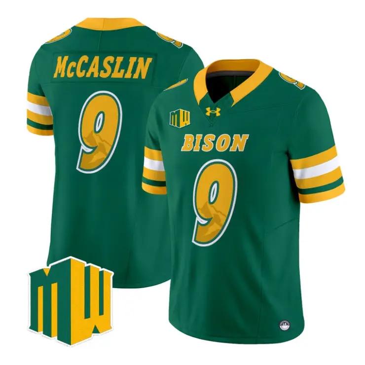 kelton-mccaslin-jersey-9-north-dakota-state-bison-2026-code-green-all-01 - Top Wow Design Kelton McCaslin Jersey #9 North Dakota State Bison 2026 Code Green All Stitched by My Store NCAA Football Jerseys