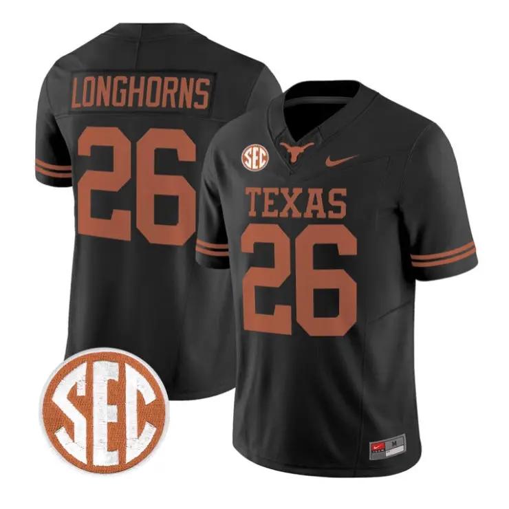 longhorns-jersey-26-texas-longhorns-2026-football-limited-stitched-02 - Top Wow Design Longhorns Jersey #26 Texas Longhorns 2026 Football Limited Stitched by My Store NCAA Football Jerseys