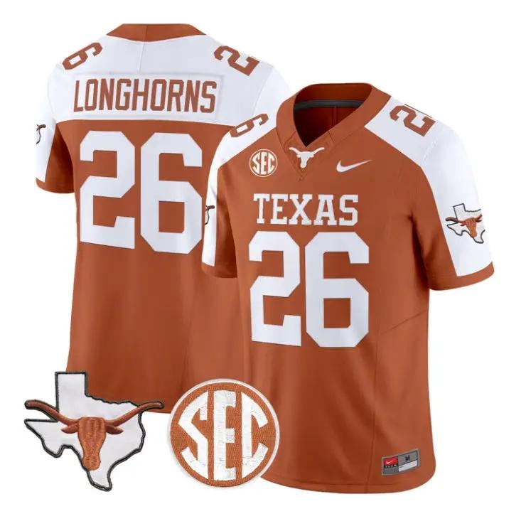 longhorns-jersey-26-texas-longhorns-2026-football-limited-stitched-03 - Top Wow Design Longhorns Jersey #26 Texas Longhorns 2026 Football Limited Stitched by My Store NCAA Football Jerseys
