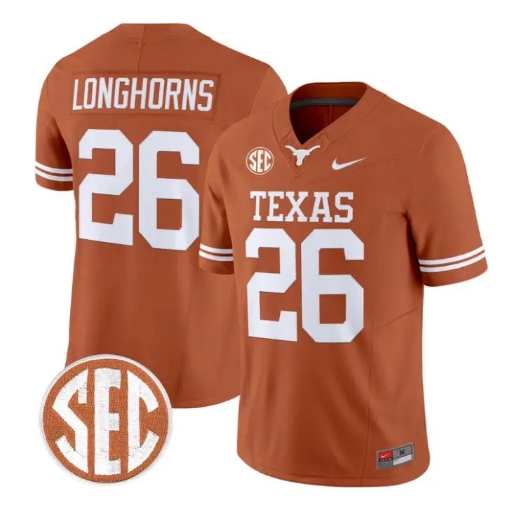 longhorns-jersey-26-texas-longhorns-2026-football-limited-stitched-04 - Top Wow Design Longhorns Jersey #26 Texas Longhorns 2026 Football Limited Stitched by My Store NCAA Football Jerseys