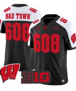 Mad Town Jersey #608 Wisconsin Badgers 2026 Vapor Limited Stitched by My Store NCAA Football Jerseys