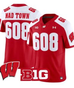 mad-town-jersey-608-wisconsin-badgers-2026-vapor-limited-stitched-03 - Top Wow Design Mad Town Jersey #608 Wisconsin Badgers 2026 Vapor Limited Stitched by My Store NCAA Football Jerseys