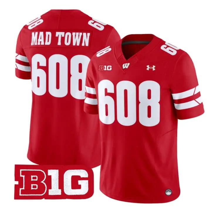 mad-town-jersey-608-wisconsin-badgers-2026-vapor-limited-stitched-04 - Top Wow Design Mad Town Jersey #608 Wisconsin Badgers 2026 Vapor Limited Stitched by My Store NCAA Football Jerseys